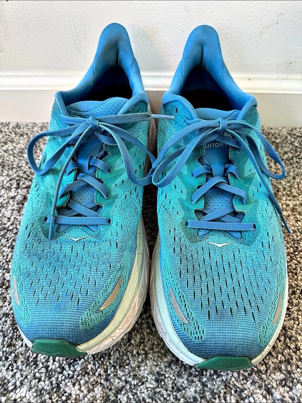 Hoka One Clifton 8 men’s  Blue Athletic Shoes US 12